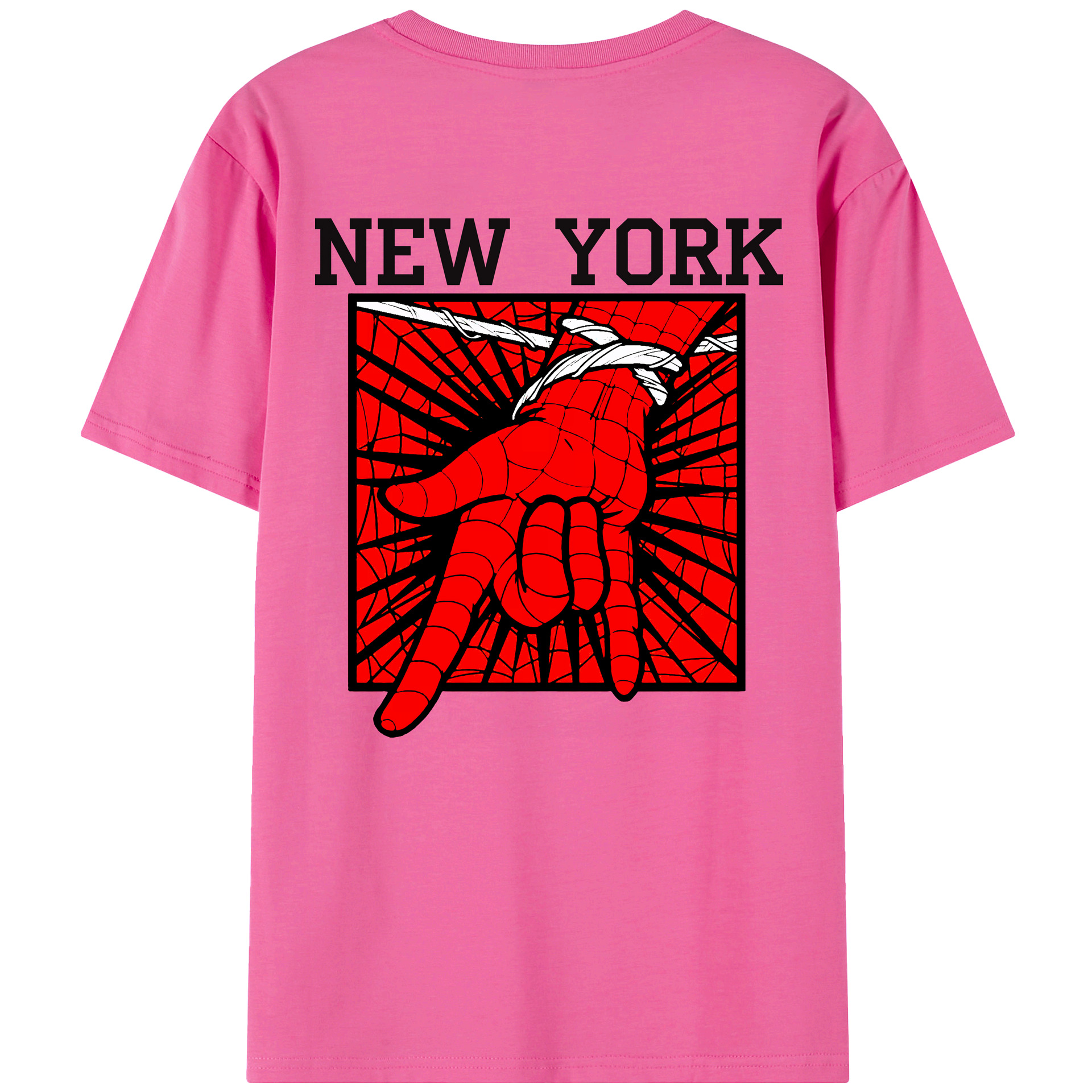 （画像用） Spider Man スパイダーマン レディース半袖Tシャツ(バックプリント)